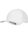 White - Flexfit tactel mesh (6533) Caps Flexfit by Yupoong Headwear, Rebrandable Schoolwear Centres