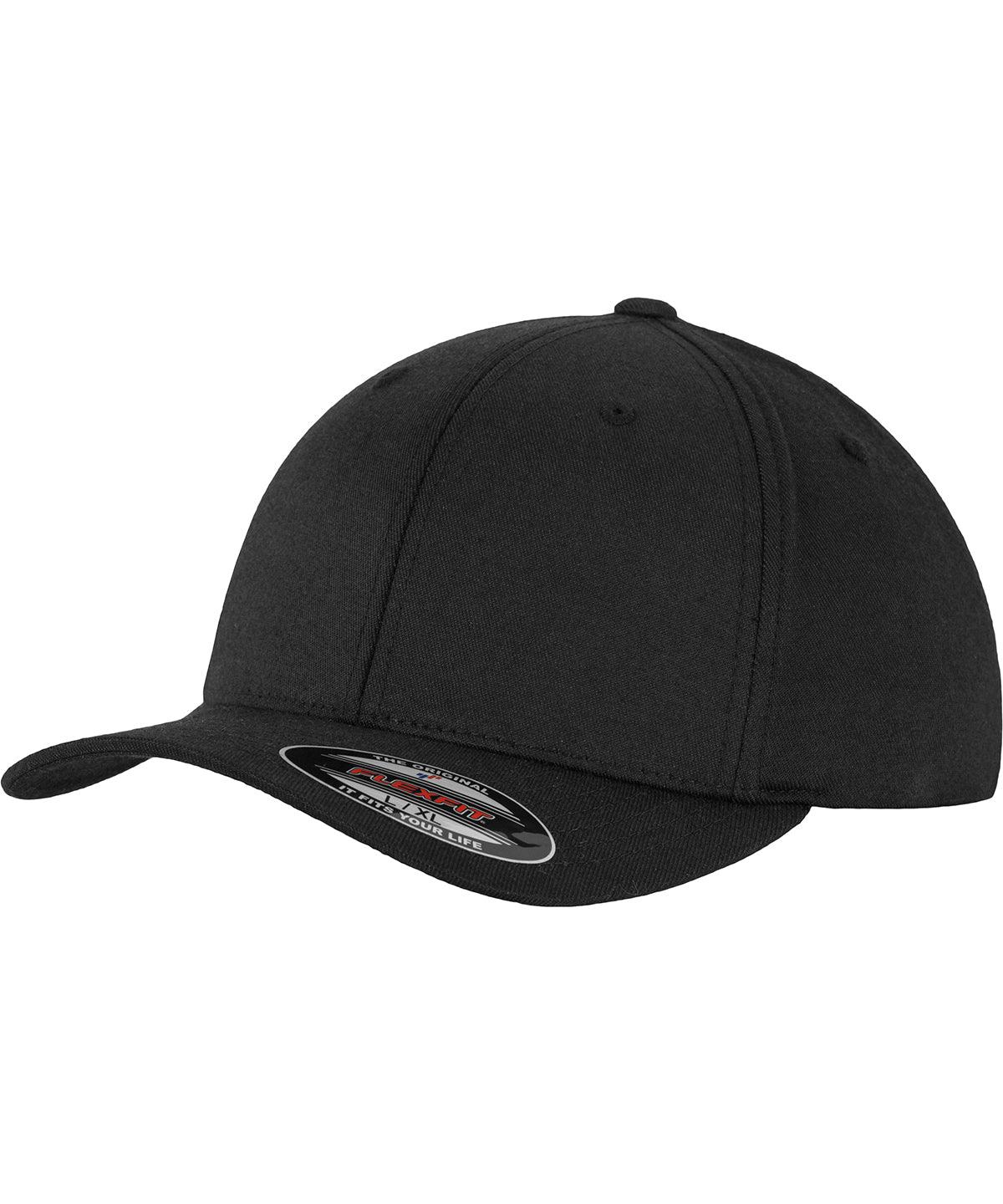 Black - Flexfit bamboo (6588) Caps Flexfit by Yupoong Headwear, Rebrandable Schoolwear Centres