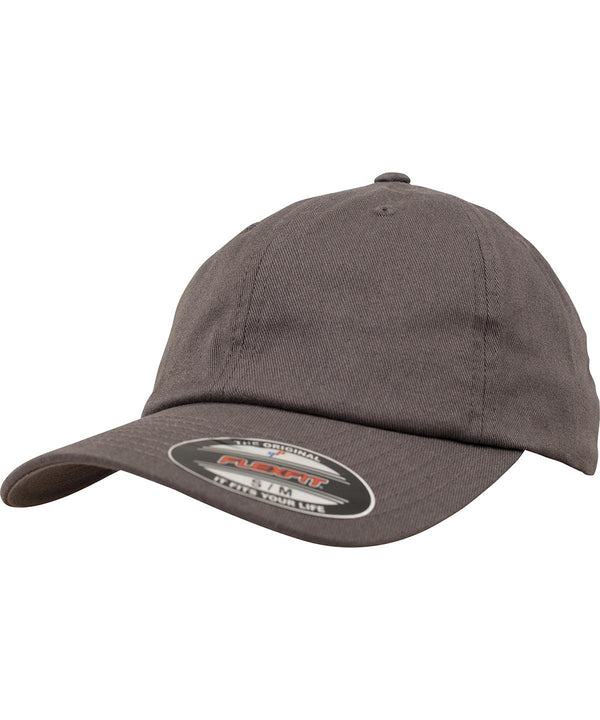 Dark Grey - Flexfit cotton twill dad cap (6745) Caps Flexfit by Yupoong Headwear, Rebrandable Schoolwear Centres