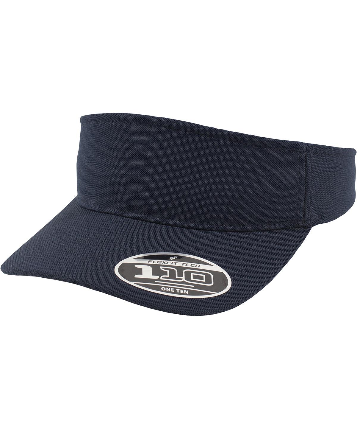 Navy - 110 visor (8110) Caps Flexfit by Yupoong Headwear, Rebrandable Schoolwear Centres