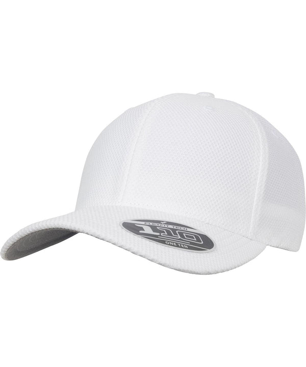 White - 110 hybrid (110VH) Caps Flexfit by Yupoong Headwear, Rebrandable Schoolwear Centres