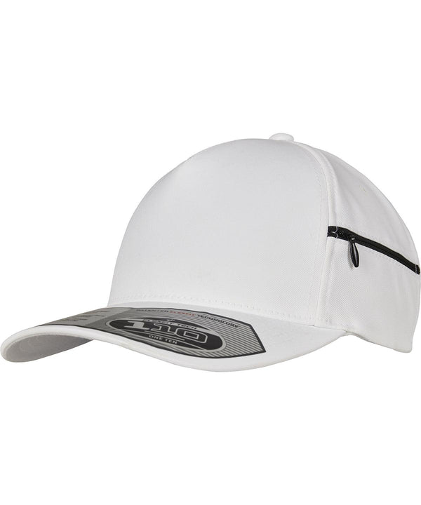 White - 110 pocket (110ZP) Caps Flexfit by Yupoong Headwear, Rebrandable Schoolwear Centres