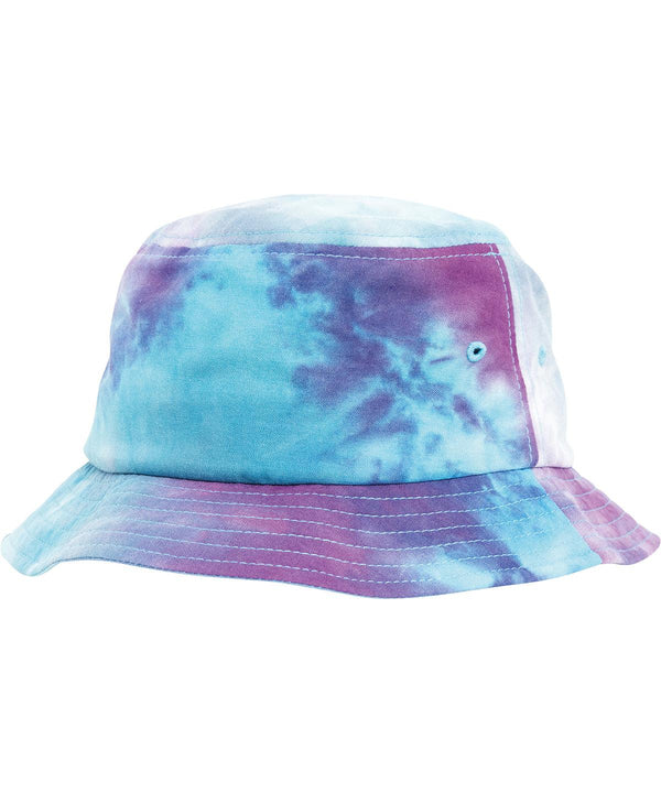 Purple Turquoise - Festival print bucket hat (5003TD) Hats Flexfit by Yupoong Festival, Headwear, Pastels and Tie Dye, Rebrandable Schoolwear Centres