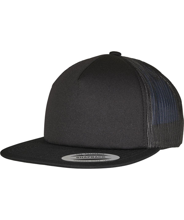 Black - Foam trucker (6005FF) Caps Flexfit by Yupoong Headwear, Rebrandable Schoolwear Centres