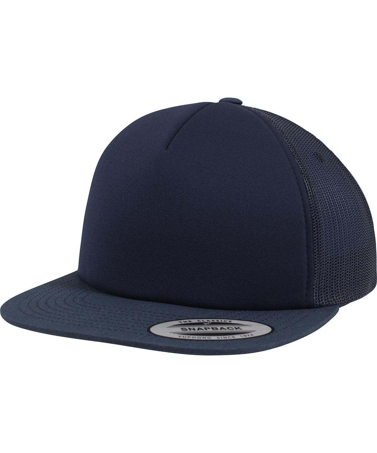 Navy - Foam trucker (6005FF) Caps Flexfit by Yupoong Headwear, Rebrandable Schoolwear Centres