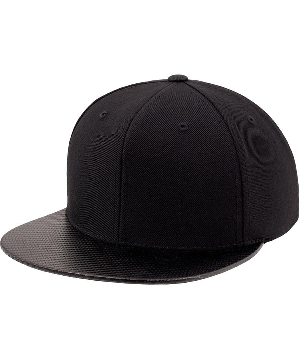 (6089CA) snapback Black/Carbon Flexfit Carbon Yupoong - HeadwearRebrandable by