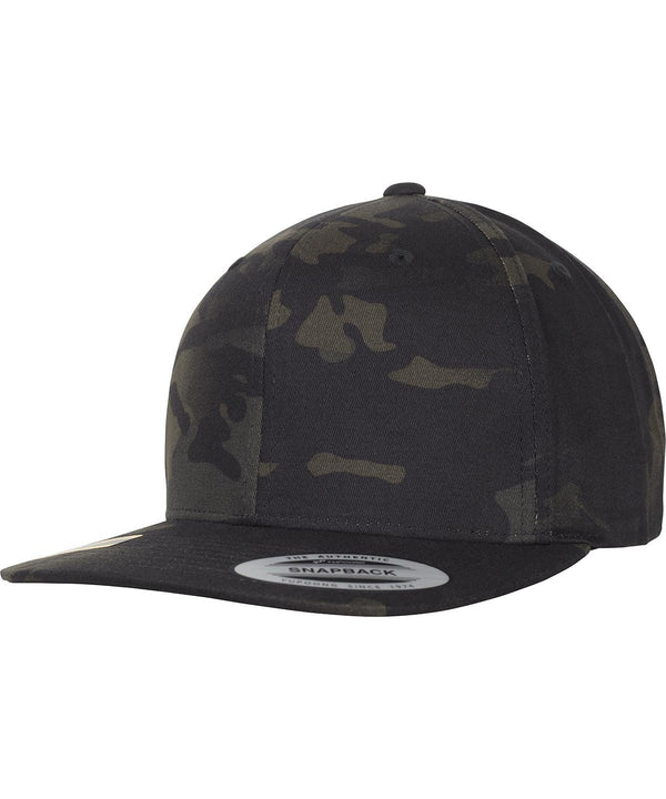 Black Multicam - Classic snapback Multicam® (6089MC) Caps Flexfit by Yupoong Camo, Headwear, New Colours for 2023, Rebrandable Schoolwear Centres