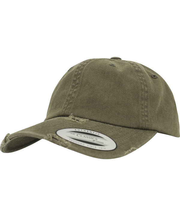 Buck - Low-profile destroyed cap (6245DC) Caps Flexfit by Yupoong Headwear, Rebrandable Schoolwear Centres