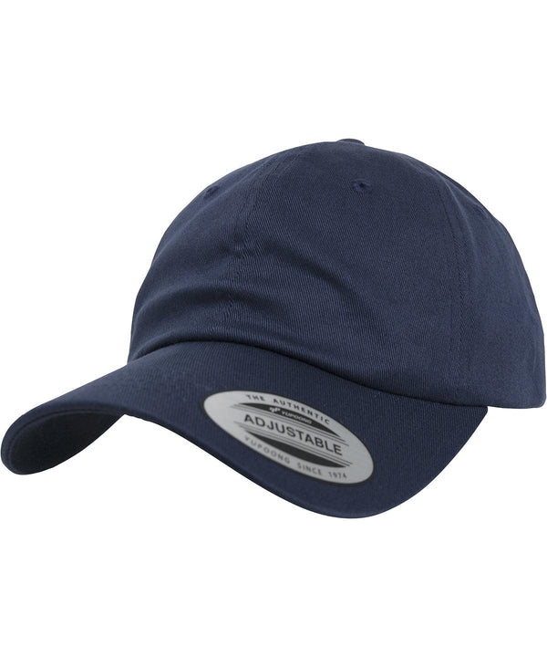 Navy - Low-profile organic cotton cap (6245OC) Caps Flexfit by Yupoong Headwear, Must Haves, New Colours for 2023, Organic & Conscious, Rebrandable Schoolwear Centres