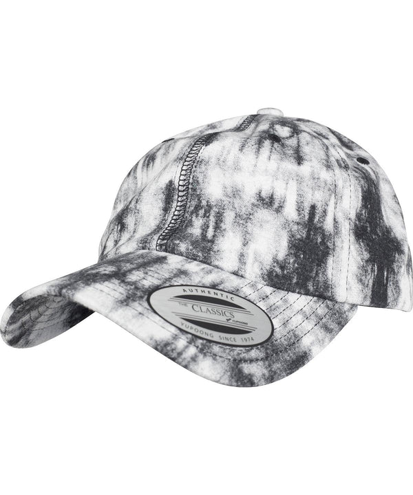 Grey - Low-profile tie-dye cap (6245TD) Caps Flexfit by Yupoong Festival, Headwear, Pastels and Tie Dye, Rebrandable Schoolwear Centres