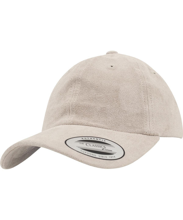 Sand - Low-profile velours cap (6245VC) Caps Flexfit by Yupoong Headwear, Rebrandable Schoolwear Centres