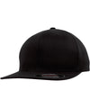 Black - Flexfit flat visor (6277FV) Caps Flexfit by Yupoong Headwear Schoolwear Centres