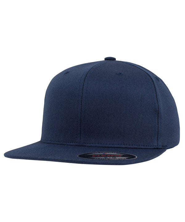 Navy - Flexfit flat visor (6277FV) Caps Flexfit by Yupoong Headwear Schoolwear Centres