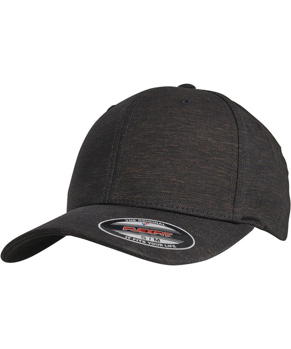 Black - Flexfit natural melange (6277M) Caps Flexfit by Yupoong Headwear Schoolwear Centres