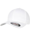 White - Flexfit organic cotton cap (6277OC) Caps Flexfit by Yupoong Headwear, Must Haves, New Colours for 2023, Organic & Conscious, Rebrandable Schoolwear Centres