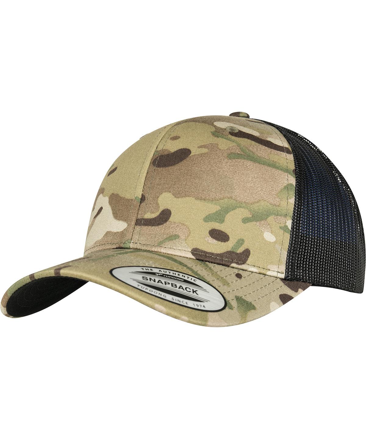 Multicam - Retro trucker Multicam® (6606MC) Caps Flexfit by Yupoong Camo, Headwear, New Colours for 2023 Schoolwear Centres