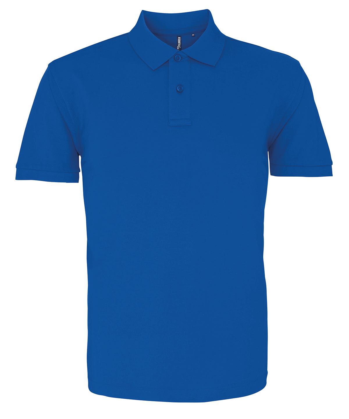 Bright Royal - Men's organic polo Polos Asquith & Fox Organic & Conscious, Plus Sizes, Polos & Casual, Rebrandable Schoolwear Centres