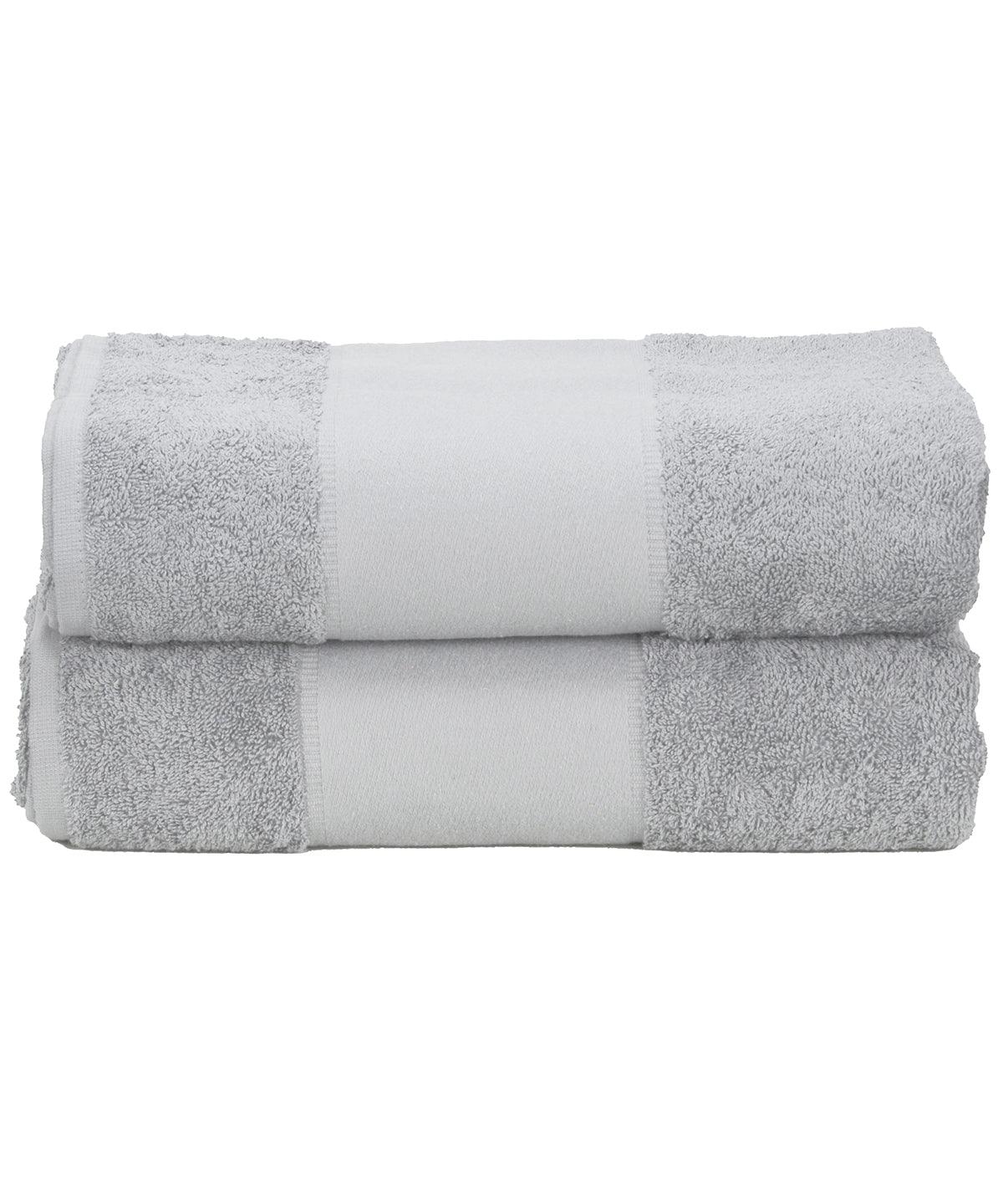 Light Grey - ARTG® PRINT-Me® bath towel Towels A&R Towels Homewares & Towelling, Must Haves Schoolwear Centres