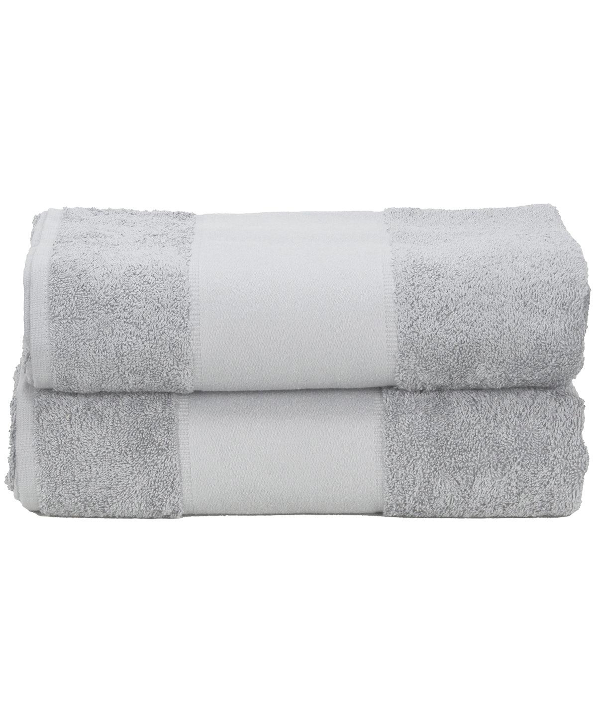 Light Grey - ARTG® PRINT-Me® guest towel Towels A&R Towels Gifting & Accessories, Homewares & Towelling Schoolwear Centres