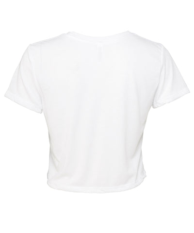 Women's flowy cropped tee