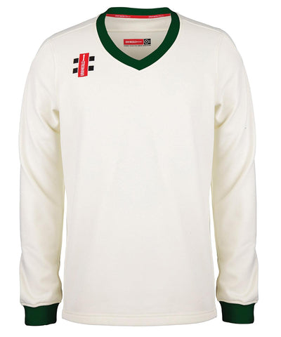 Ivory/Green - Pro performance sweater Sweatshirts Last Chance to Buy Activewear & Performance, Plus Sizes, Rebrandable, Sports & Leisure, Sweatshirts Schoolwear Centres