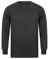 Grey Marl - Crew neck jumper Knitted Jumpers Henbury Knitwear, Must Haves, Plus Sizes Schoolwear Centres