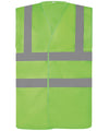 Lime - Top cool open mesh 2-band-and-braces waistcoat (HVW120) Safety Vests Yoko Plus Sizes, Safety Essentials, Safetywear, Workwear Schoolwear Centres