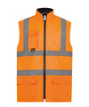 Orange - Hi-vis padded bodywarmer (HV005) Body Warmers Yoko Gilets and Bodywarmers, Jackets & Coats, Plus Sizes, Safetywear, Workwear Schoolwear Centres