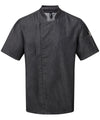 Chef's zip-close short sleeve jacket