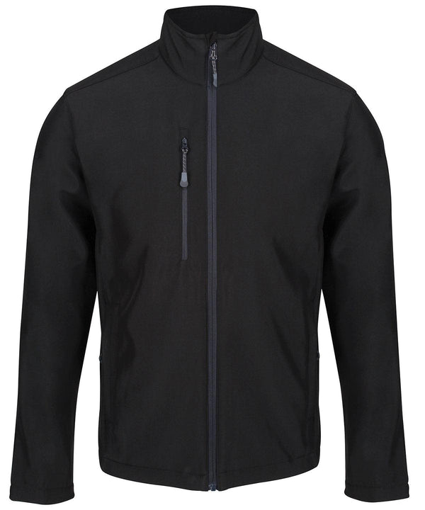 Black - Honestly Made recycled softshell jacket Jackets Regatta Honestly Made Conscious cold weather styles, Jackets & Coats, Must Haves, New Colours for 2021, Organic & Conscious, Plus Sizes, Rebrandable, Recycled Schoolwear Centres