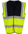 HV Yellow/Black - Waistcoat Safety Vests ProRTX High Visibility Must Haves, Personal Protection, Plus Sizes, Safetywear, Workwear Schoolwear Centres