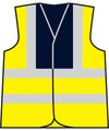 HV Yellow/Navy - Waistcoat Safety Vests ProRTX High Visibility Must Haves, Personal Protection, Plus Sizes, Safetywear, Workwear Schoolwear Centres