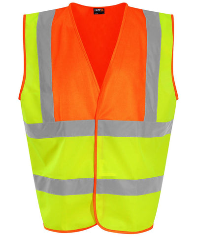 HV Yellow/Orange - Waistcoat Safety Vests ProRTX High Visibility Must Haves, Personal Protection, Plus Sizes, Safetywear, Workwear Schoolwear Centres