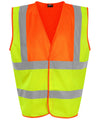 HV Yellow/Orange - Waistcoat Safety Vests ProRTX High Visibility Must Haves, Personal Protection, Plus Sizes, Safetywear, Workwear Schoolwear Centres