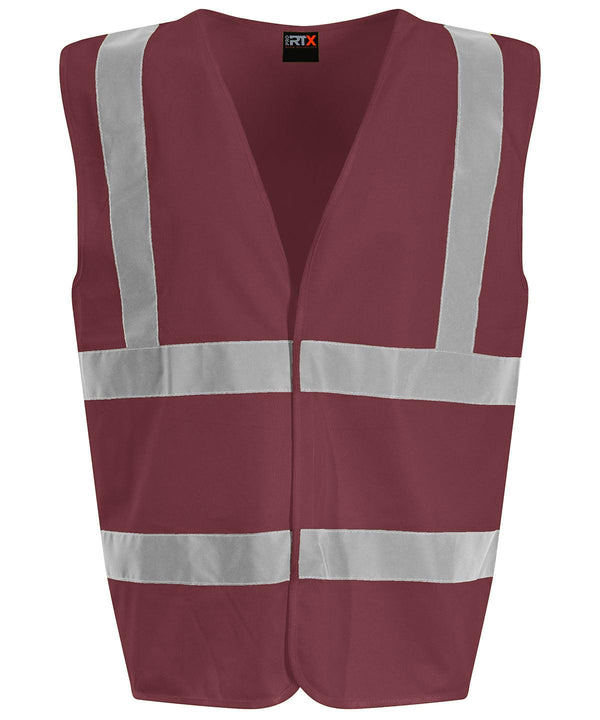 Maroon - Waistcoat Safety Vests ProRTX High Visibility Must Haves, Personal Protection, Plus Sizes, Safetywear, Workwear Schoolwear Centres