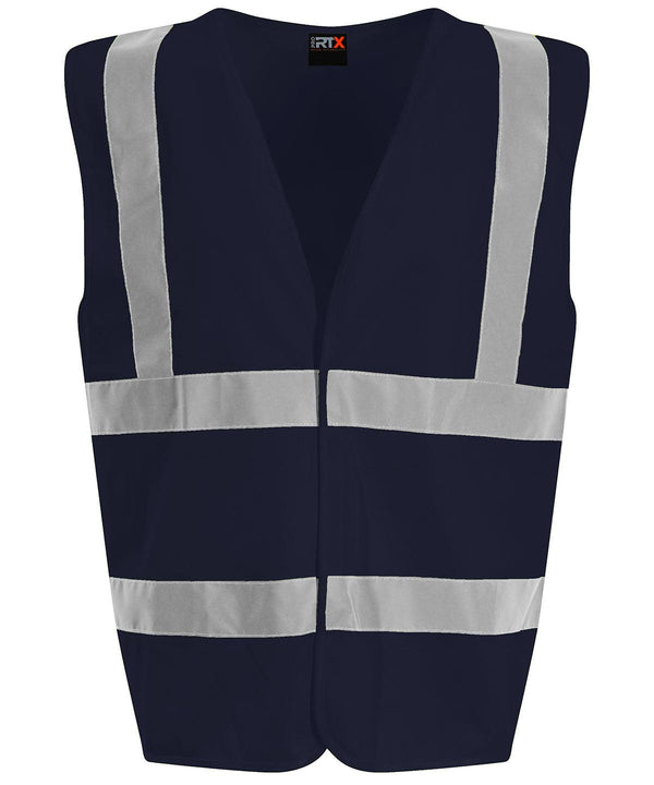 Navy - Waistcoat Safety Vests ProRTX High Visibility Must Haves, Personal Protection, Plus Sizes, Safetywear, Workwear Schoolwear Centres