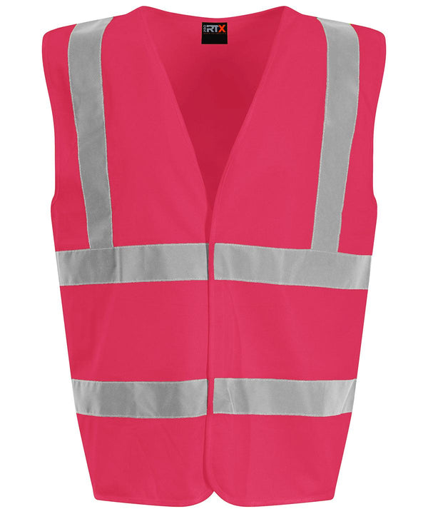 Pink* - Waistcoat Safety Vests ProRTX High Visibility Must Haves, Personal Protection, Plus Sizes, Safetywear, Workwear Schoolwear Centres