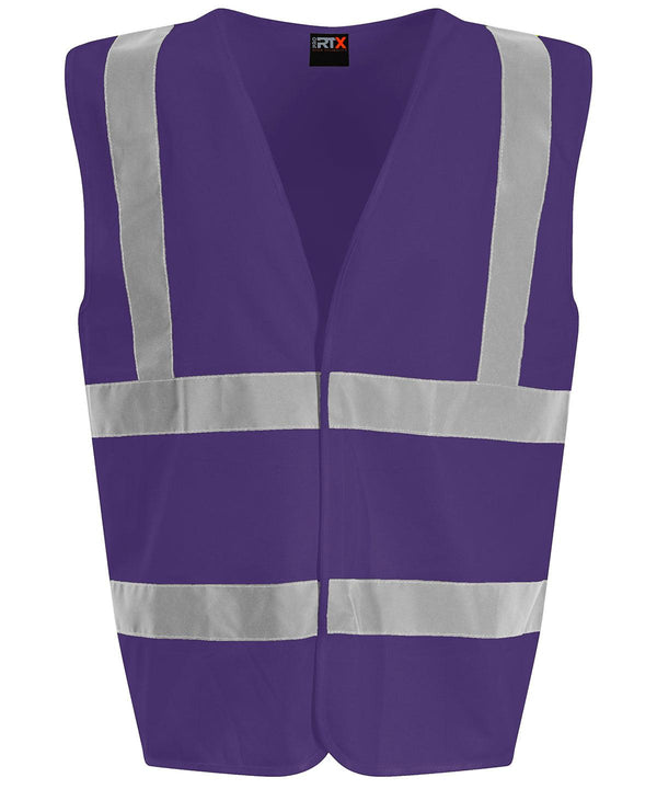 Purple - Waistcoat Safety Vests ProRTX High Visibility Must Haves, Personal Protection, Plus Sizes, Safetywear, Workwear Schoolwear Centres