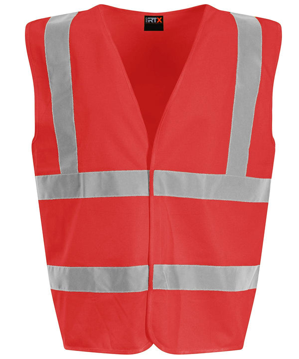 Red - Kids waistcoat Safety Vests ProRTX High Visibility Plus Sizes, Safetywear, Workwear Schoolwear Centres