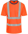 HV Orange/Navy - High visibility t-shirt T-Shirts ProRTX High Visibility Must Haves, New Sizes for 2021, Plus Sizes, Safetywear, T-Shirts & Vests, Workwear Schoolwear Centres