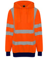 HV Orange/Navy - High visibility hoodie Hoodies ProRTX High Visibility Hoodies, Must Haves, Plus Sizes, Safetywear, Workwear Schoolwear Centres