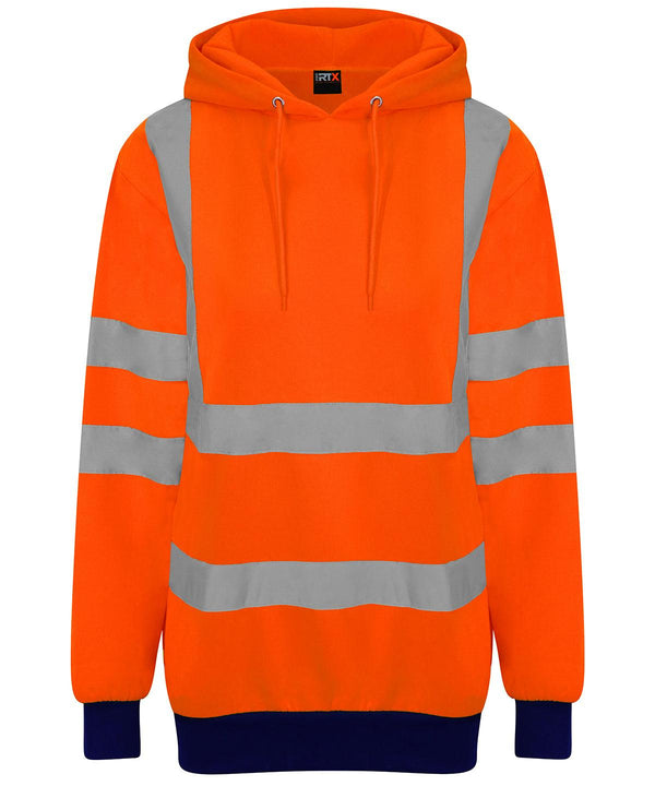 HV Orange/Navy - High visibility hoodie Hoodies ProRTX High Visibility Hoodies, Must Haves, Plus Sizes, Safetywear, Workwear Schoolwear Centres