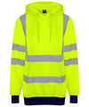 HV Yellow/Navy - High visibility hoodie Hoodies ProRTX High Visibility Hoodies, Must Haves, Plus Sizes, Safetywear, Workwear Schoolwear Centres