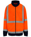 High visibility full-zip fleece