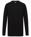 Black - Long-sleeved longline T T-Shirts SF Oversized, Plus Sizes, T-Shirts & Vests Schoolwear Centres