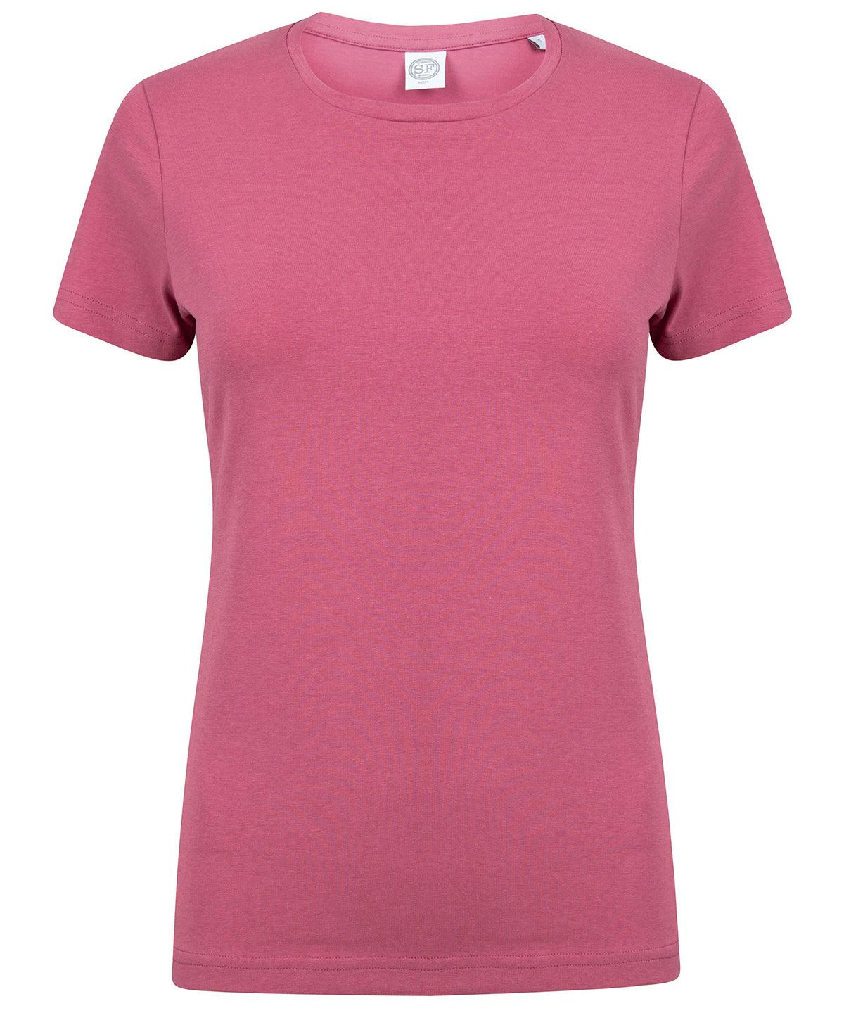 Dusky Pink - Feel good women's stretch t-shirt T-Shirts SF Must Haves, Raladeal - Recently Added, Rebrandable, T-Shirts & Vests, Women's Fashion Schoolwear Centres