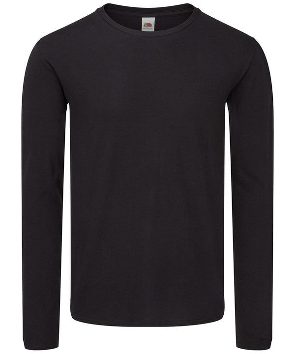 Black* - Iconic 150 classic long sleeve T T-Shirts Fruit of the Loom Holiday Season, Plus Sizes, T-Shirts & Vests Schoolwear Centres