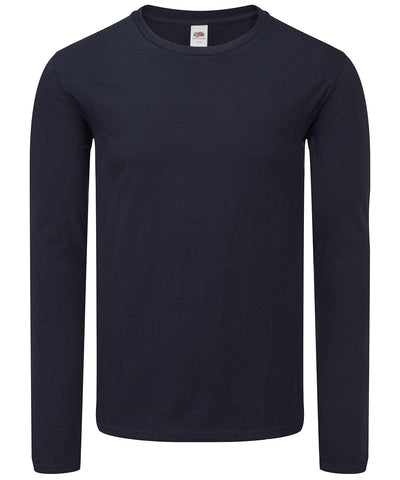 Deep Navy - Iconic 150 classic long sleeve T T-Shirts Fruit of the Loom Holiday Season, Plus Sizes, T-Shirts & Vests Schoolwear Centres