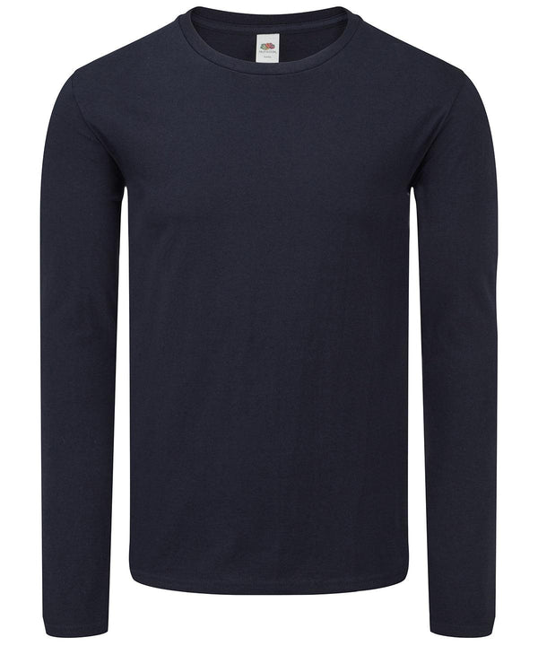 Deep Navy - Iconic 150 classic long sleeve T T-Shirts Fruit of the Loom Holiday Season, Plus Sizes, T-Shirts & Vests Schoolwear Centres