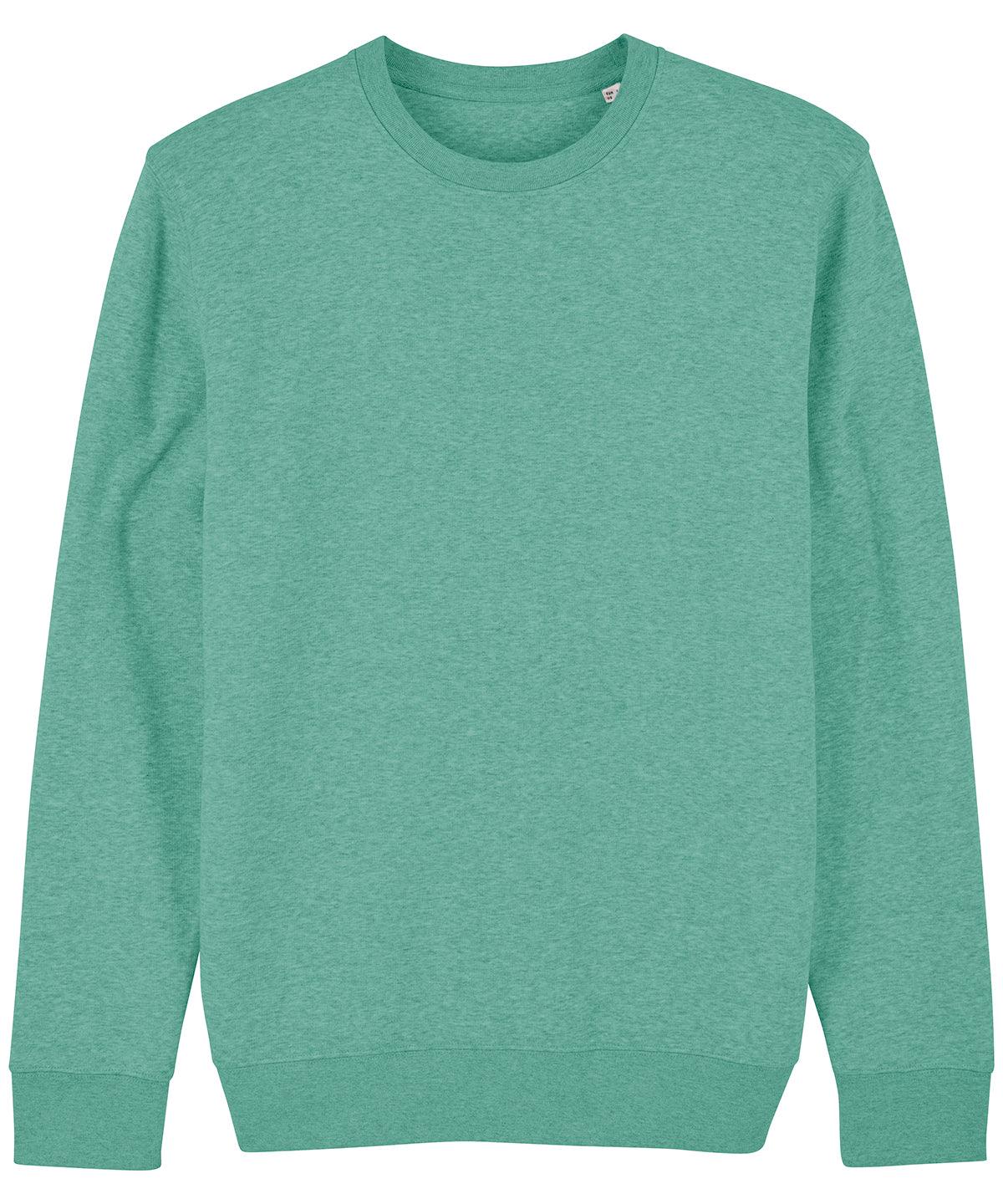 Mid Heather Green*† - Unisex Changer iconic crew neck sweatshirt (STSU823) Sweatshirts Stanley/Stella Co-ords, Conscious cold weather styles, Exclusives, Merch, Must Haves, New Colours for 2023, Organic & Conscious, Raladeal - Recently Added, Raladeal - Stanley Stella, Recycled, Stanley/ Stella, Sweatshirts, Trending Loungewear Schoolwear Centres